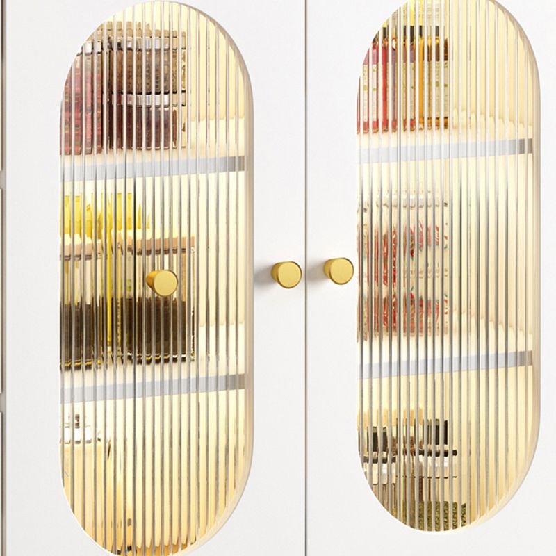 Modern Wood Dining Hutch Glass Doors Storage Cabinet with Doors for Living Room Clearhalo 'Display & China Cabinets' 'display_china_cabinets' 'furn' 'furn_display_china_cabinets' 'Furniture' 'Kitchen & Dining Furniture' 1200x1200_967f9a85-1f71-4843-a37c-5be3940f3356