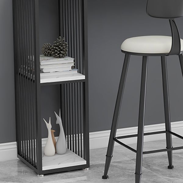 Stone Top Bar Table Set 1/3 Pcs Rectangle Bar Table and Upholstered Stools Clearhalo 'Bar Furniture' 'furn' 'furn_home_bar_bar_sets' 'Furniture' 'Home Bars & Bar Sets' 'home_bar_bar_sets' 'Kitchen & Dining Furniture' 1200x1200_9680a328-aff0-45d8-afcb-15e8256ba247