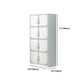 Contemporary Style Steel Wardrobe White Colour Wardrobe Closet with Lock