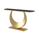 Tavolo di accento base contemporaneo con top in pietra per Hall