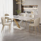 Nordic Dining Room Set 1/4/5/6/7 Pcs Stone Dining Room Furniture