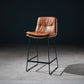 Scandinavian Matte Finish Leather Barstool Restaurant Upholstered Stool Clearhalo 'Bar Furniture' 'Bar Stools' 'bar_stools' 'furn' 'furn_bar_stools' 'Furniture' 'furniture_bar_stools' 'Kitchen & Dining Furniture' 1200x1200_96834f50-e1d8-43d4-9ab4-a9f0a29f8ddf
