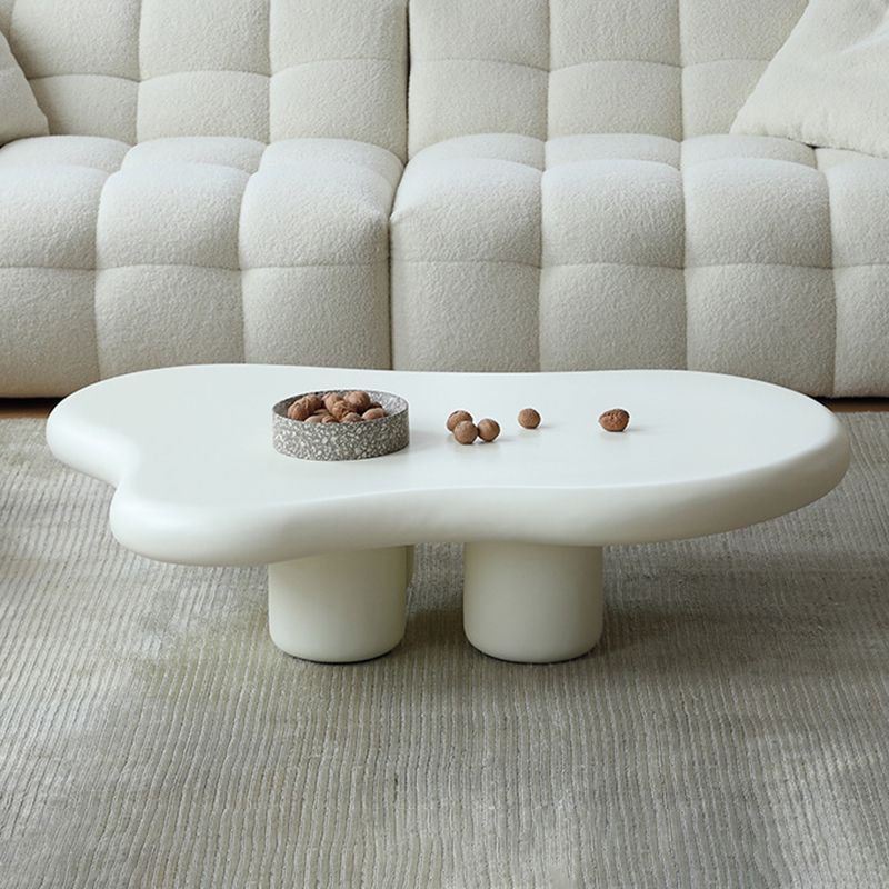 14"H Contemporary Coffee Table White Single Coffee Cocktail Table Clearhalo 'Coffee & Accent Tables' 'Coffee Tables' 'coffee_tables' 'furn' 'furn_coffee_tables' 'Furniture' 'Living Room Furniture' 1200x1200_96844b68-8f79-412d-8b93-aaee28deeb56