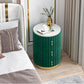 Round Slate Bedside Cabinet Modern Minimalist Bedside Table with Drawers Clearhalo 'Bedroom Furniture' 'furn' 'furn_night_stand' 'Furniture' 'night_stand' 'Nightstands' 1200x1200_968500ac-3138-4c10-9f9b-60929ea5f51c