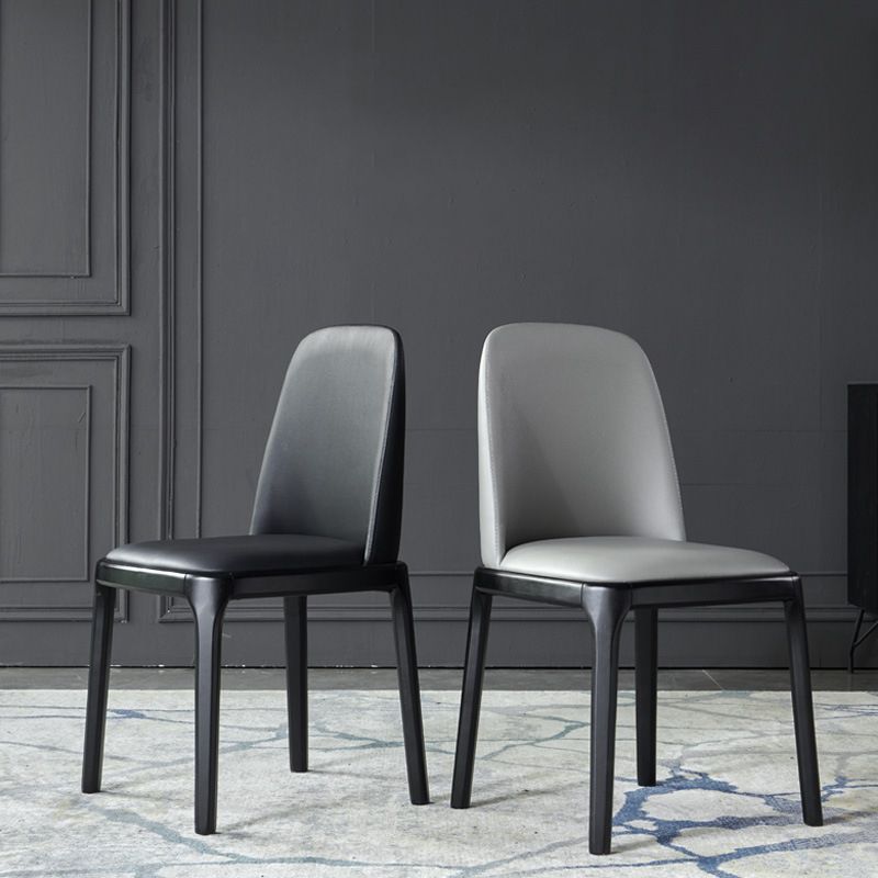 Modern Style Home Dining Side Chair Wood Parsons Armless Chair Clearhalo 'Dining Chairs' 'Dining Tables & Seating' 'dining_chair' 'furn' 'furn_dining_chair' 'Furniture' 'Kitchen & Dining Furniture' 1200x1200_9686fa53-44aa-4cd8-92e4-aeb3bb34133a