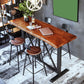 Ensemble de Table de Bar industrielle, 1/5 pièces, Table de comptoir rectangulaire en bois de pin avec tabourets pour Bar