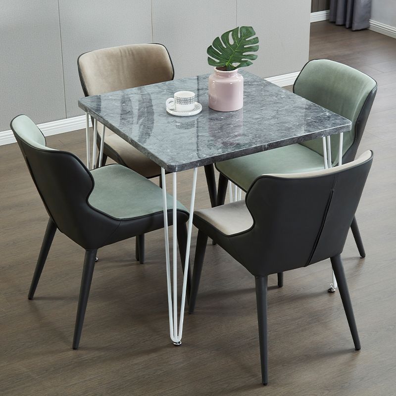 Square Sintered Stone Three-Color Dining Table Industrial 4 Legs Table for Dining Room Clearhalo ' dining_table' 'Dining Tables & Seating' 'Dining Tables' 'furn' 'furn_dining_table' 'Furniture' 'furniture_dining_table' 'Kitchen & Dining Furniture' 'kitchen&dining_furn' 'kitchen' 'kitchen_dining_table' 1200x1200_968907f1-f833-4b6f-83e7-149e44ad1619