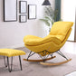 Modern Style Rocking Chair Indoor Mother Feeding Sofa Rocking Chair with Ottoman