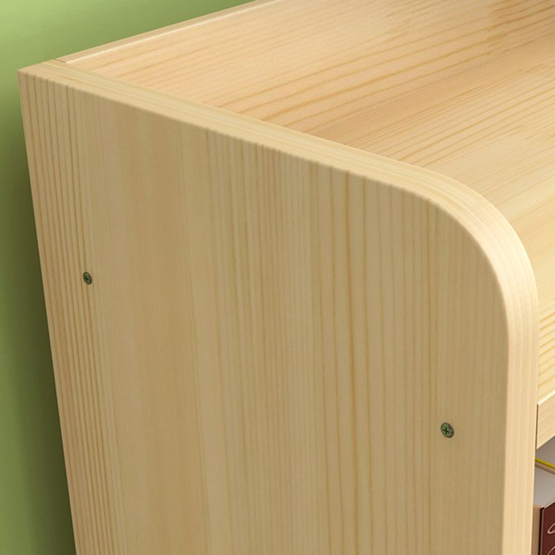 Closed Back Bookshelf Solid Wood Contemporary Style Natural Bookcase for Office Clearhalo 'Bookcases' 'Furniture' 'furniture_bookcases' 'kitchen' 'kitchen_bookcases' 'Living Room Furniture' 'Office Furniture' 1200x1200_968e346c-2831-49c0-a365-30b234933471