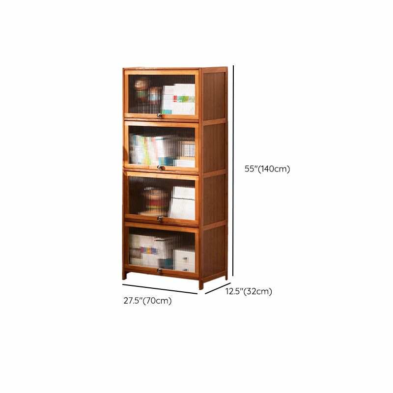 Contemporary Brown Accent Cabinet with Acrylic Doors Rectangle Cabinet Clearhalo 'Cabinets & Chests' 'cabinets_chests' 'furn' 'furn_cabinets_chests' 'Furniture' 'Living Room Furniture' 1200x1200_9690990b-9703-47ef-b68b-f1192aecd3a6
