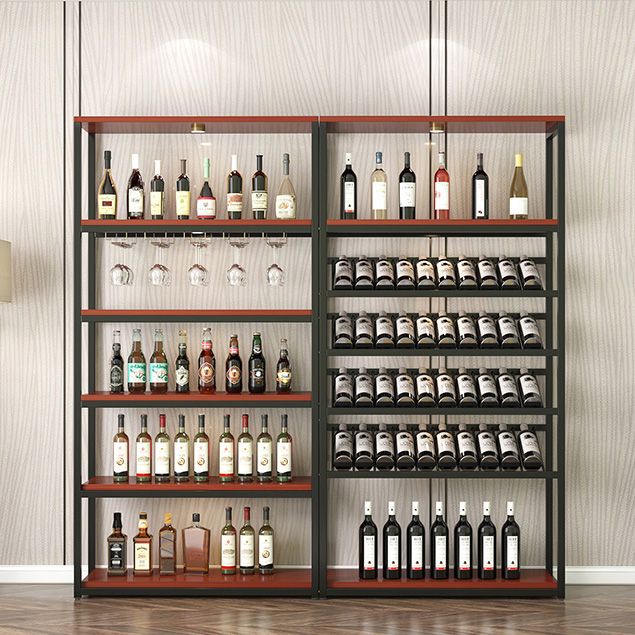 Contemporary Floor Bottle Wine Rack Single Black Metal Wine Holder Clearhalo 'furn' 'furn_wine_racks' 'Furniture' 'Kitchen & Dining Furniture' 'Wine Racks' 'wine_racks' 1200x1200_969168d7-93d8-4867-915b-1e8d4f85ad85