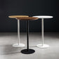41.3"H Industrial Pedestal Pub Table Round Bistro Bar Solid Wood Table
