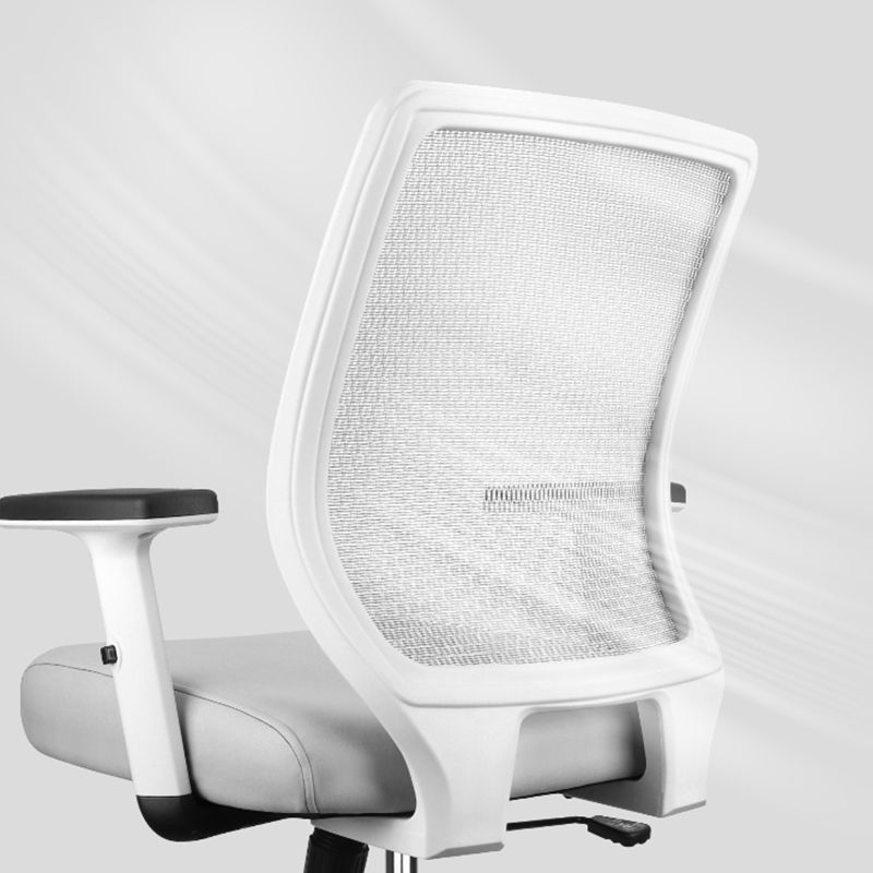 Arms omvatten bureaustoel ergonomische middenbackstoel met caster wielen