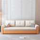 Contemporary Sofa Futon White with Storage Pillow Back Pillow Top Arms Sofa Bed Clearhalo 'furn' 'furn_futons' 'Furniture' 'Futons & Daybeds' 'Futons' 'Living Room Furniture' 1200x1200_96924685-69e8-45de-b11f-79cff5031b94