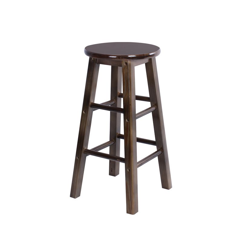 Modern Armless Counter Stool Wood Household Bar Stool with Pedal Clearhalo 'Bar Furniture' 'Bar Stools' 'bar_stools' 'furn' 'furn_bar_stools' 'furniture_bar_stools' 'Kitchen & Dining Furniture' 'kitchen&dining_furn' 'kitchen' 'kitchen_furn' Furniture' 1200x1200_9692b81d-20d6-4e2a-adab-20b33d10ef38