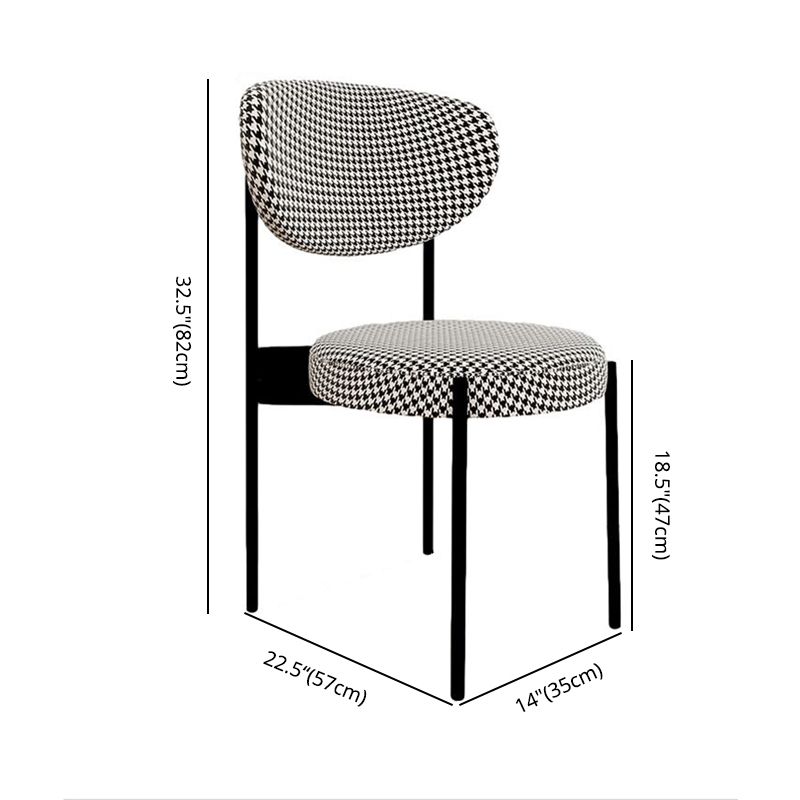 Glam Style Metal Side Chair Matte Finish Open Back Dining Chair for Home Use Clearhalo ' kitchen&dining_furn' 'Dining Chairs' 'Dining Tables & Seating' 'dining_chair' 'furn' 'furn_dining_chair' 'Furniture' 'furniture_dining_chair' 'Kitchen & Dining Furniture' 'kitchen' 1200x1200_9693620f-22bb-4232-94ea-0253db69011d