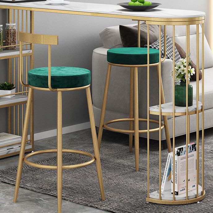 White Glam Style Table in Metal and Wood Milk Tea Shop Bar Table Clearhalo 'Bar Furniture' 'Bar Tables' 'bar_tables' 'furn' 'furn_bar_tables' 'Furniture' 'furniture_bar_tables' 'Kitchen & Dining Furniture' 1200x1200_96939b2e-fe65-436d-a875-a9ec33b67469