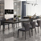 Modern Dinning Tabole with White Marble Rectangle Dining Table for Kitchen