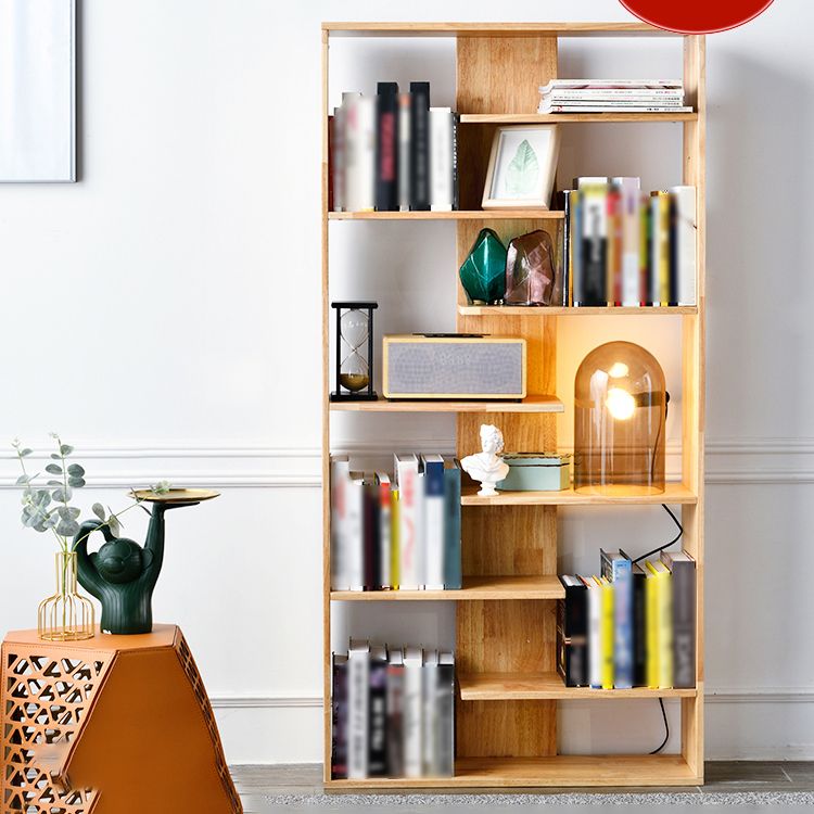Open Back Bookshelf Scandinavian Style Solid Wood Bookcase for Study Room Office Clearhalo 'Bookcases' 'furn' 'furn_bookcases' 'Furniture' 'furniture_bookcases' 'kitchen' 'kitchen_bookcases' 'Living Room Furniture' 'Office Furniture' 1200x1200_96984bed-b79f-416a-be7c-98f23d3a167d