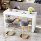 Contemporary Counter Height Set 1/3/4/5 Pieces Pub Table Set