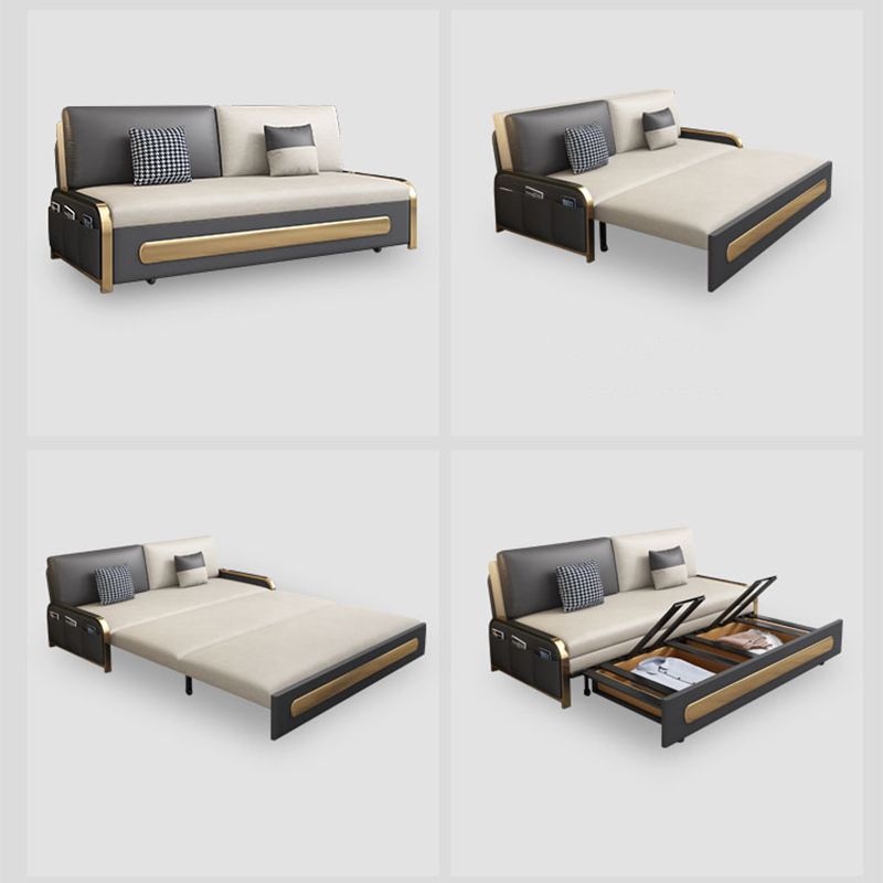 33 "幅のグラム布団ソファベッドホワイト布団スリーパーソファストレージ付き