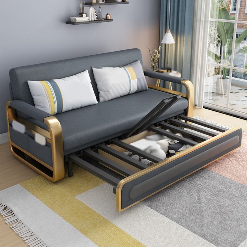 Convertible Futon Sofa Bed Tight Back Faux Leather Settee Loveseat Clearhalo 'furn' 'furn_sofas' 'Furniture' 'furniture_sofas' 'kitchen' 'kitchen_sofas' 'Living Room Furniture' 'Sofa' 'sofas' 1200x1200_969a160d-87d2-48f6-bb13-e7d5c2e684b4