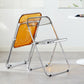 Industrial Design Plastic Dining Armless Chair Open Back Folding Side Chair Clearhalo ' kitchen&dining_furn' 'Dining Chairs' 'Dining Tables & Seating' 'dining_chair' 'furn' 'furn_dining_chair' 'Furniture' 'furniture_dining_chair' 'Kitchen & Dining Furniture' 'kitchen' 1200x1200_969b2b3b-cac5-4dae-9dec-51fd014da52b