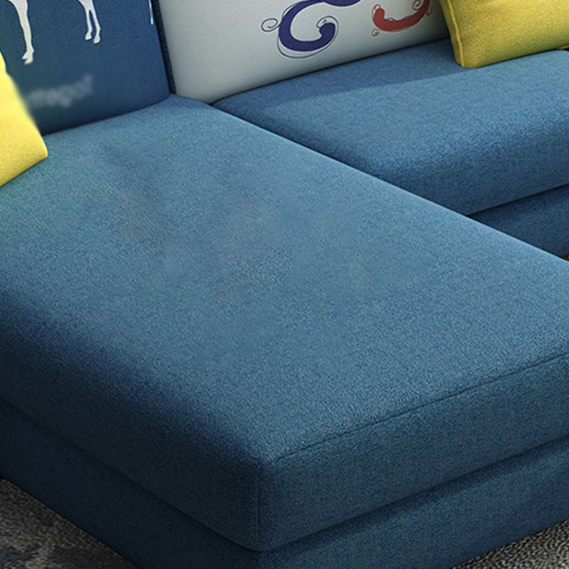 Square Arm Sectionals 27.56"High Removable Cushions Sofa with Ottomans Clearhalo 'furn' 'furn_sectionals' 'Furniture' 'furniture_sectionals' 'kitchen' 'kitchen_sectionals' 'Living Room Furniture' 'Sectionals' 1200x1200_969b5b57-bc43-43b0-8585-75c4301c4440