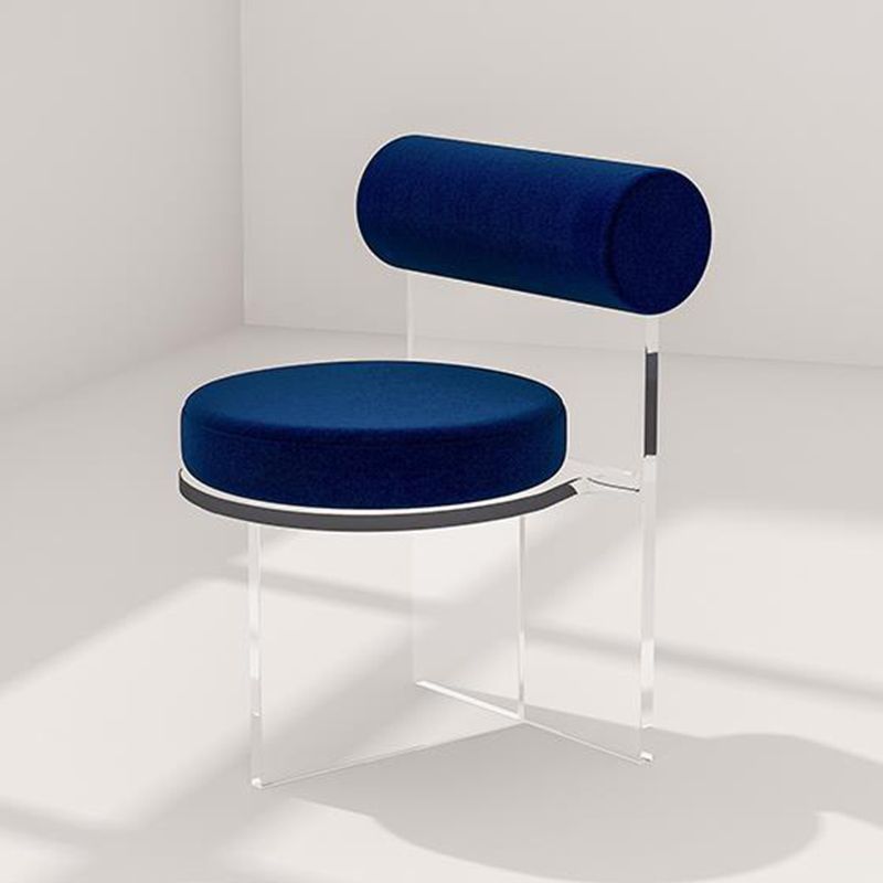 Estilo contemporáneo 1/2/4/6 Piezas Sillas de comedor Muebles de piedra rectangulares en blanco