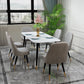 Set tavolo da pranzo contemporaneo Set da 1/2/7 pezzi per interni in pietra e ferro