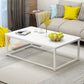 Modern Style Rectangular Wooden Table with Metal Frame Base Coffee Table Clearhalo 'Coffee & Accent Tables' 'Coffee Tables' 'coffee_tables' 'furn' 'furn_coffee_tables' 'Furniture' 'Living Room Furniture' 1200x1200_969e9f07-a21a-4aee-82f8-3168e804fd6c