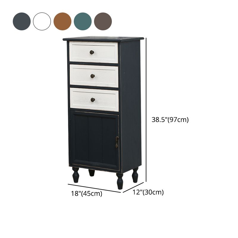 Industrial Turned Legs Accent Cabinet with Door and Drawers Storage Cabinet Clearhalo 'Cabinets & Chests' 'cabinets_chests' 'furn' 'furn_cabinets_chests' 'Furniture' 'Living Room Furniture' 1200x1200_969ecfa6-37cf-49e9-b69d-e30a0e8f70d3
