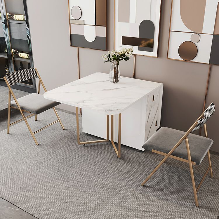 Rectangle Contemporary Sintered Stone Dining Room Set Foldable Dining Furniture for Restaurant Clearhalo 'Dining Room Sets' 'Dining Tables & Seating' 'dining_room_set' 'furn' 'furn_dining_room_set' 'Furniture' 'furniture_dining_room_set' 'Kitchen & Dining Furniture' 'kitchen&dining_furn' 'kitchen' 1200x1200_96a0b2cb-6615-423a-8c95-6802aef24095