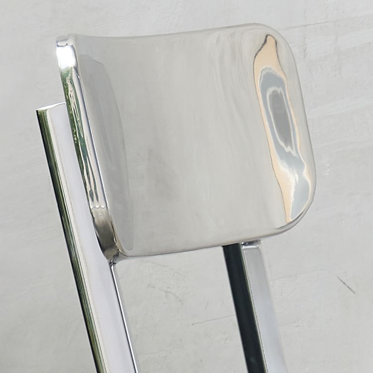 Tabouret de style de style industriel Silver Metal Barstol pour le salon