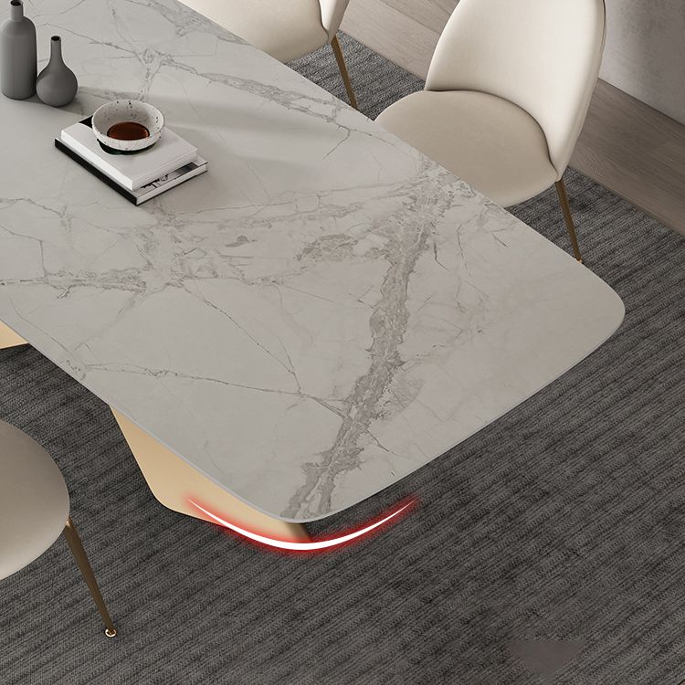 Modern Sintered Stone Dining Set 1/4/5/7 Pieces Dining Set for Home Use Clearhalo 'Dining Room Sets' 'Dining Tables & Seating' 'dining_room_set' 'furn' 'furn_dining_room_set' 'Furniture' 'Kitchen & Dining Furniture' 1200x1200_96a2c7df-218f-4d54-bfe6-1cf0672d0225