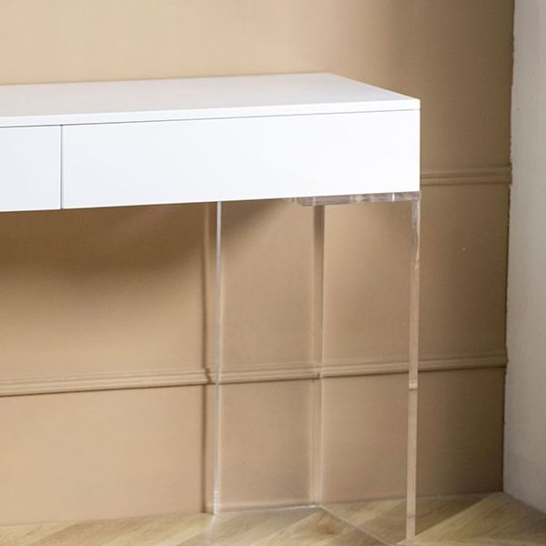 Contemporary 2 Drawers Make-up Vanity Acrylic Makeup Vanity Desk Table