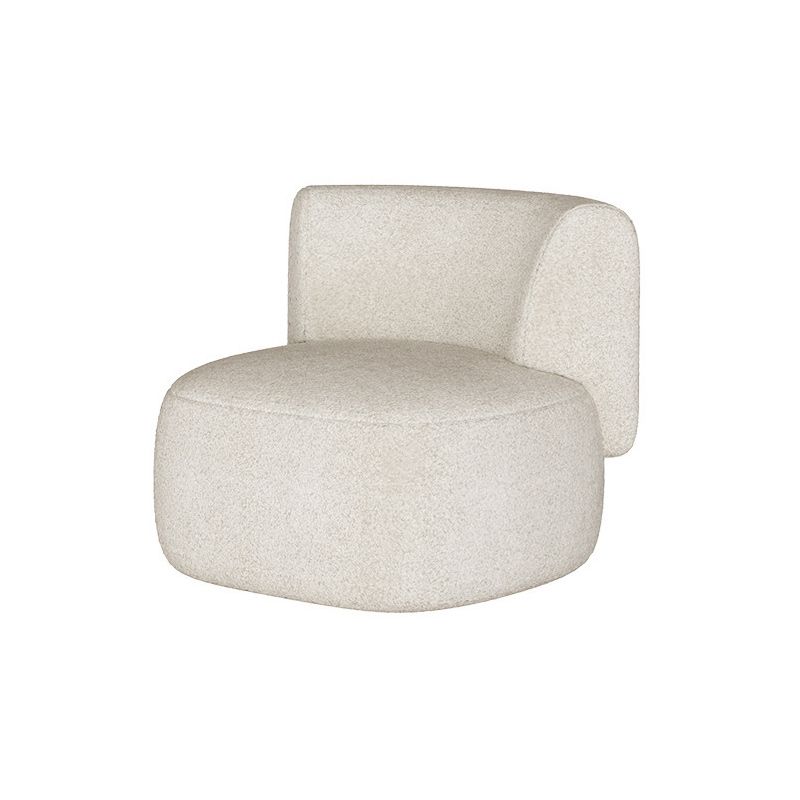 Contemporain 27,5 "H Canapa en laine avec dos sans bras et serré incurvé pour le salon