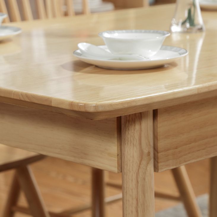 Modern Rubberwood Rectangular Dining Table Solid Wood Table in Wood Color Clearhalo ' dining_table' 'Dining Tables & Seating' 'Dining Tables' 'furn' 'furn_dining_table' 'Furniture' 'furniture_dining_table' 'Kitchen & Dining Furniture' 'kitchen&dining_furn' 'kitchen' 'kitchen_dining_table' 1200x1200_96a5a9d9-b3be-4683-bb4d-3a8b49c5b5a4