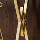 Glam Gold Iron Bar Dining Table White Wood Rectangle Indoor Bistro Table Clearhalo 'Bar Furniture' 'Bar Tables' 'bar_tables' 'furn' 'furn_bar_tables' 'Furniture' 'furniture_bar_tables' 'Kitchen & Dining Furniture' 1200x1200_96a5e9da-f431-4242-b39e-3ed69aa42d01