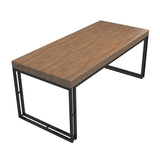 Industrial 1/2/5/7 Pieces Furniture Solid Wood Rectangle Dining Table Set in Brown Clearhalo 'Dining Room Sets' 'Dining Tables & Seating' 'dining_room_set' 'furn' 'furn_dining_room_set' 'Furniture' 'Kitchen & Dining Furniture' 1200x1200_96a67b3e-e183-48af-a4e0-b0bd278a01bc