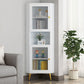 Contemporary Storage Cabinet with Shelf and Glass 2 - Door Cabinet Clearhalo 'Cabinets & Chests' 'cabinets_chests' 'furn' 'furn_cabinets_chests' 'Furniture' 'Living Room Furniture' 1200x1200_96a89aa1-3cd3-43ee-acce-474f86e72de0