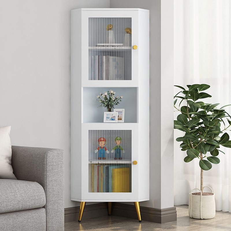 Contemporary Storage Cabinet with Shelf and Glass 2 - Door Cabinet Clearhalo 'Cabinets & Chests' 'cabinets_chests' 'furn' 'furn_cabinets_chests' 'Furniture' 'Living Room Furniture' 1200x1200_96a89aa1-3cd3-43ee-acce-474f86e72de0