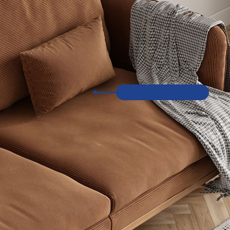 Velvet Sofa 35 "W Recessed Arm Sofa with Storage for Living Room Clearhalo 'furn' 'furn_sofas' 'Furniture' 'furniture_sofas' 'kitchen' 'kitchen_sofas' 'Living Room Furniture' 'Sofa' 'sofas' 1200x1200_96a9f411-72f1-46f1-92f9-bb8c3dc6ca2f