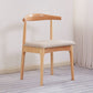 Silla lateral contemporánea de madera silla de comedor de madera abierta para casa