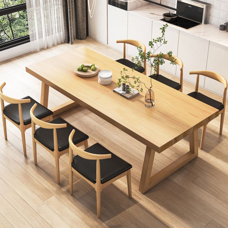 Modern Dining Set 1/2/3/4/5/7 Pcs Solid Wood Dining Table and Chairs Clearhalo 'Dining Room Sets' 'Dining Tables & Seating' 'dining_room_set' 'furn' 'furn_dining_room_set' 'Furniture' 'Kitchen & Dining Furniture' 1200x1200_96ab860a-05ff-4a87-b0c9-6206f299d0dd