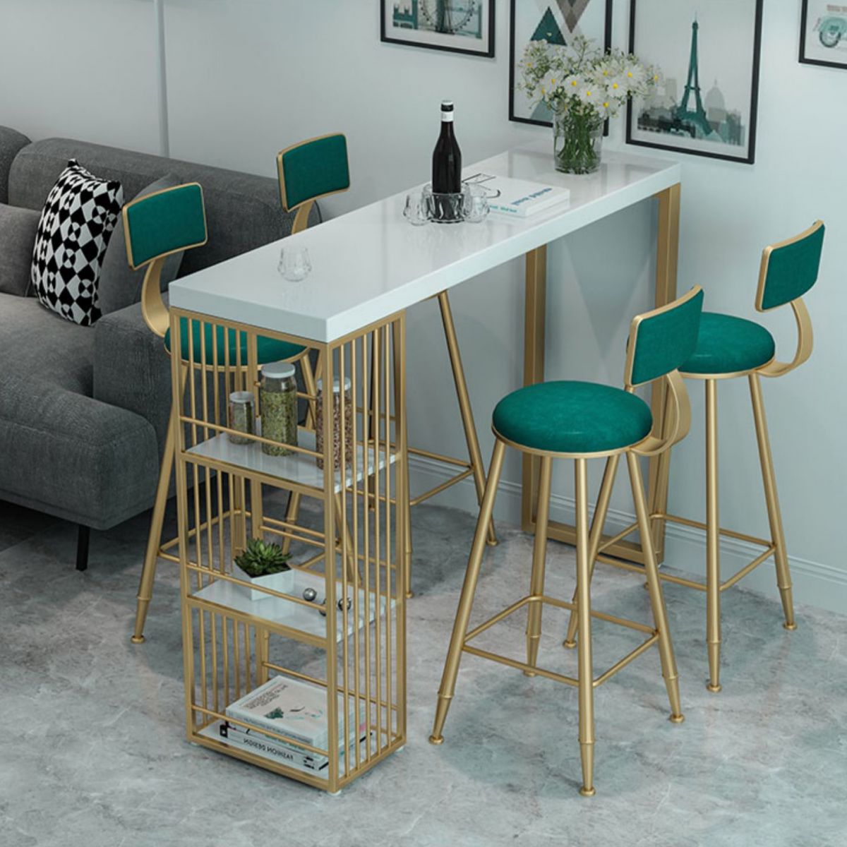 1/2/3/5 Pieces Bar Stool and Table Set Contemporary Bar Table Set Clearhalo 'Bar Furniture' 'furn' 'furn_home_bar_bar_sets' 'Furniture' 'Home Bars & Bar Sets' 'home_bar_bar_sets' 'Kitchen & Dining Furniture' 1200x1200_96ab9d57-b480-4ee2-be5e-8eeeaf474374