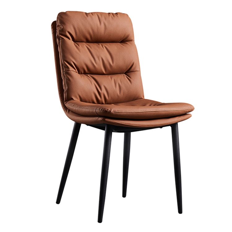 Contemporary Metal Dining Room Chairs Armless Upholstered Side Chair for Home Use Clearhalo ' kitchen&dining_furn' 'Dining Chairs' 'Dining Tables & Seating' 'dining_chair' 'furn' 'furn_dining_chair' 'Furniture' 'furniture_dining_chair' 'Kitchen & Dining Furniture' 'kitchen' 1200x1200_96ac2201-4ae6-4c23-8395-fc231113cb2c