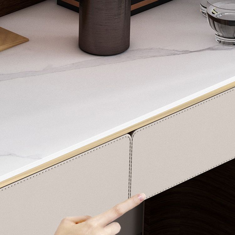 Eigentijds 30.7 "Hoogte Slate Top Table Make -up ijdelheid met laden