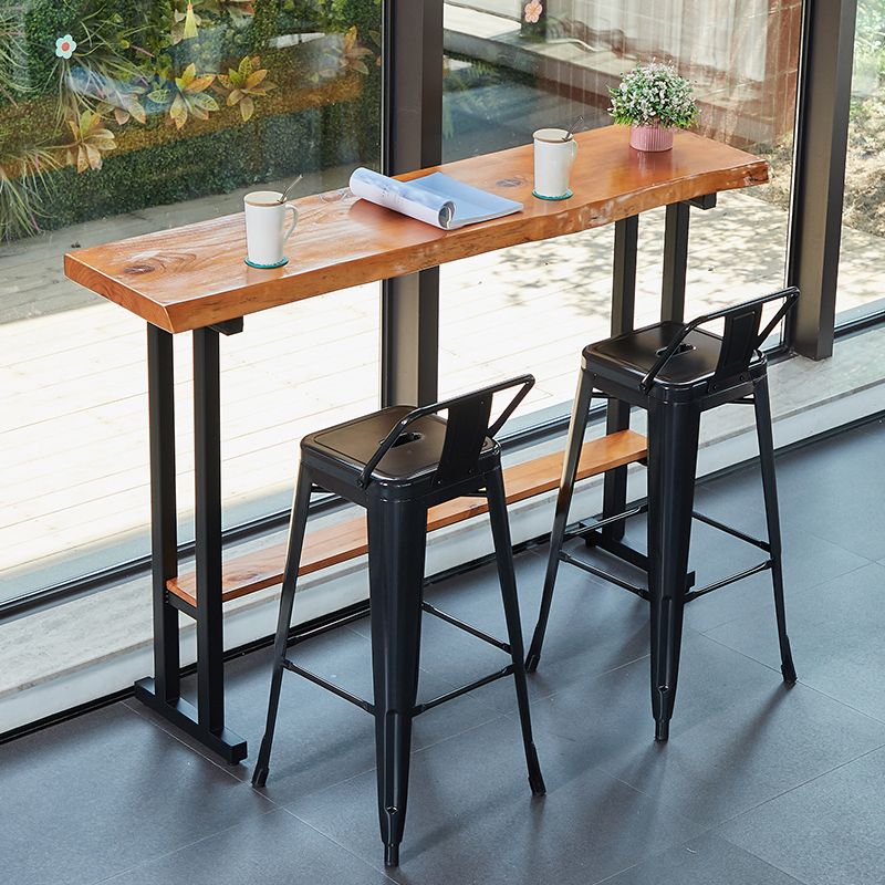 Rectangle Bar Height Pub Table Industrial Pub Height Dining Table Clearhalo 'Bar Furniture' 'Bar Tables' 'bar_tables' 'furn' 'furn_bar_tables' 'Furniture' 'Kitchen & Dining Furniture' 1200x1200_96b13968-bd2c-4492-b70c-92810dd7fbce