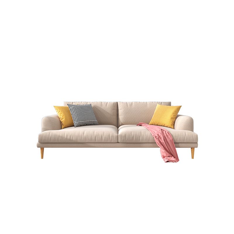 静止リビングルーム埋め込み式腕標準モダンベージュソファ